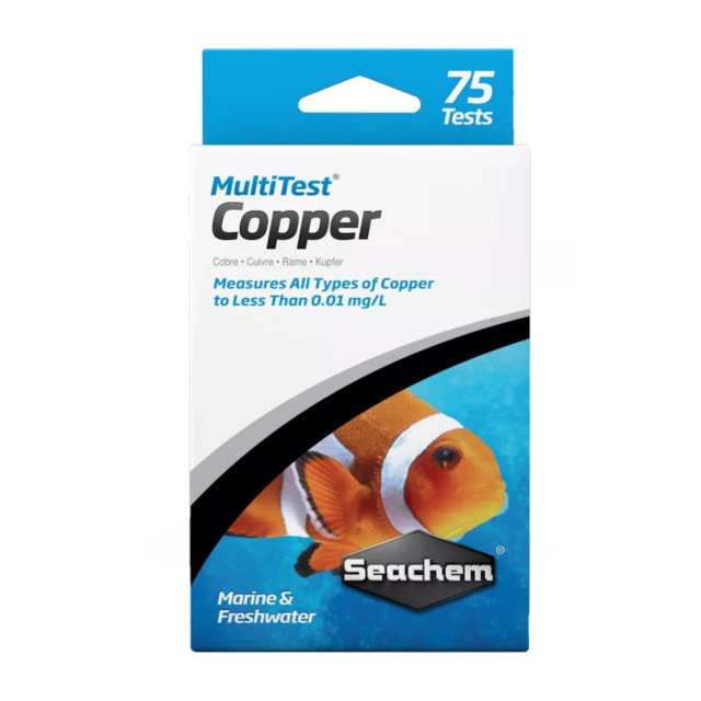 Teste De Cobre Seachem Multi Teste Copper 75 Testes Teste De Cobre Seachem Multi Teste Copper 75 Testes