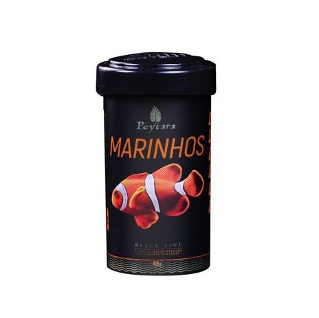 Ração Poytara Black Line Marinhos Pellet P 45G Ração Poytara Black Line Marinhos Pellet P 45G