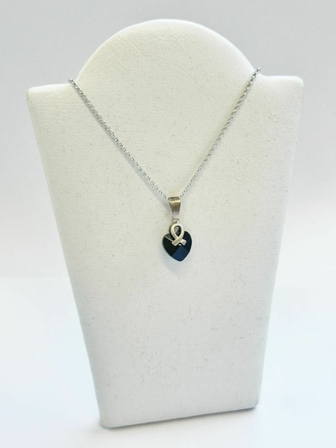 DIJE PLATA CON ZIRCONIA NEGRO