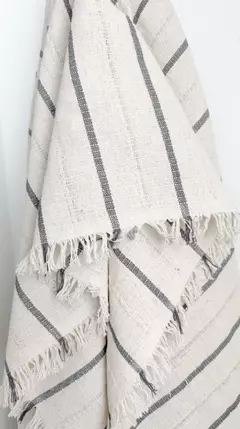 Manta Rio | Gris - BARU TEXTILES & DECO