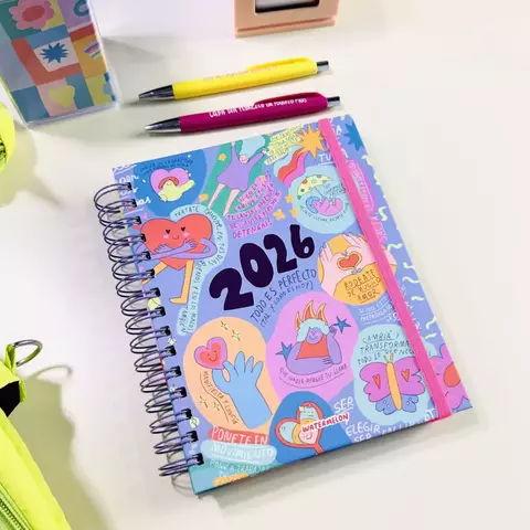 Agenda SEMANA A LA VISTA Todo es Perfecto watermelon - comprar online