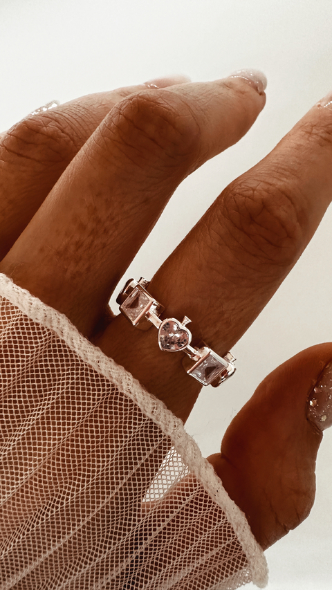 ANILLO PARTY PLATA LAMINADA