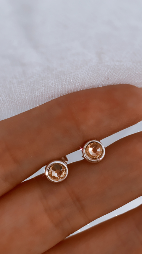 AROS PASANTES DURAZNO CRISTAL