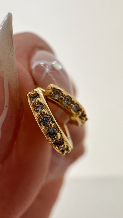 AROS ANIX BLANCO BAÑO DE ORO 18K