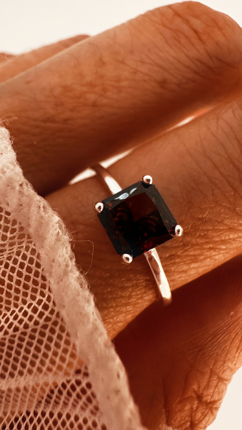 ANILLO VAL BROWN PLATA 925 - comprar online