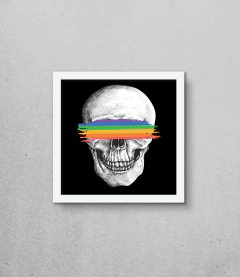 Quadro Caveira LGBTQIA+ na internet