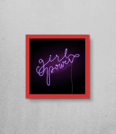 Quadro Girl Power Neon na internet