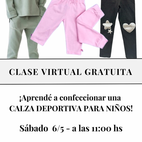 ¡Aprende a confeccionar una calza deportiva para niño!