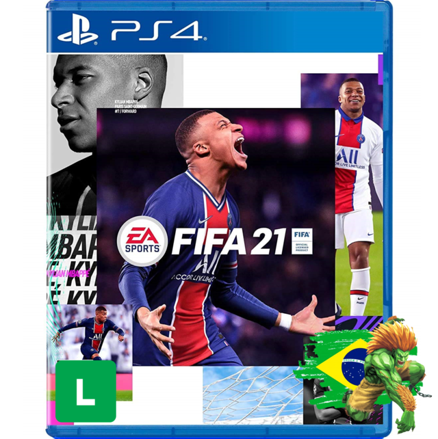 Jogo FIFA 21 PS4 PlayStation 4 Delivery Games box cover art foto da capa comprar melhor preço Jogo FIFA 21 PS4 PlayStation 4 Delivery Games box cover art foto da capa comprar melhor preço