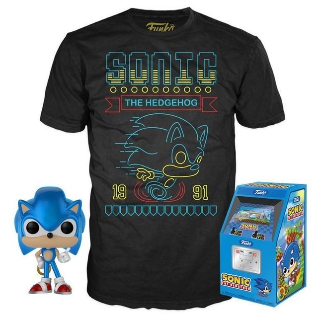Funko Pop! And Tee - Sonic The Hedgehog (Camiseta + Funko Pop) Funko Pop! And Tee - Sonic The Hedgehog (Camiseta + Funko Pop)
