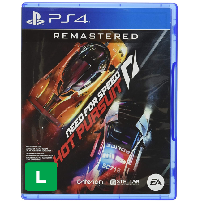 Jogo Need for Speed Hot Pursuit Remastered PS4 PlayStation 4 Delivery Games box cover art foto da capa comprar melhor preço Jogo Need for Speed Hot Pursuit Remastered PS4 PlayStation 4 Delivery Games box cover art foto da capa comprar melhor preço