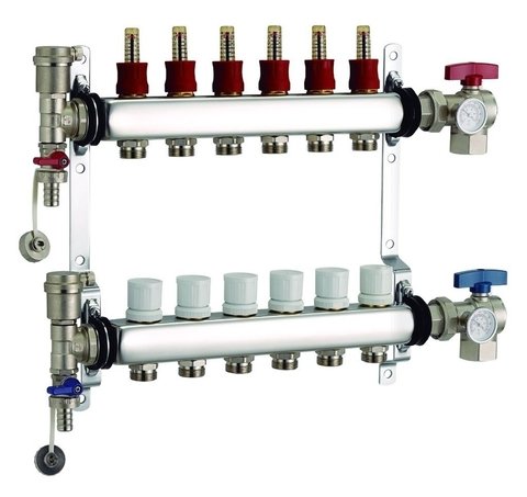 Colector BGH Acero Inoxidable de 6 Salidas