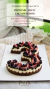 NUMBER O LETTER CAKE BROWNIE DECO FRUTOS ROJOS 33CM - comprar online