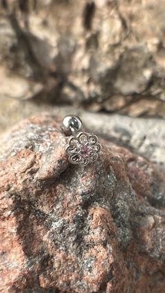 Piercing Flor calada con strass varios colores - comprar online