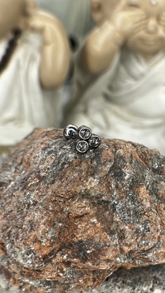 Piercing Helix/Flat triple strass varios colores