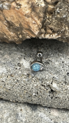 Labret gota con strass y ópalo varios colores - Modificarte Insumos y Piercing