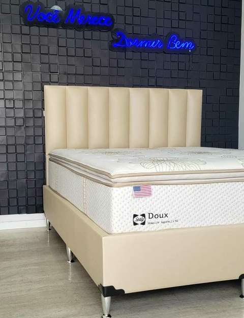 CONJUNTO SEALY LINHA HOTELARIA QUEEN SIZE 158X198 LUXO E QUALIDADE CONFIRA