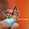 VINILO MINIATURA MARIPOSA NARANJA - comprar online