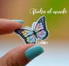 VINILO MINIATURA MARIPOSA MULTICOLOR - comprar online