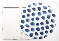 Individuales de Papel Redondos - Blue Dots - comprar online