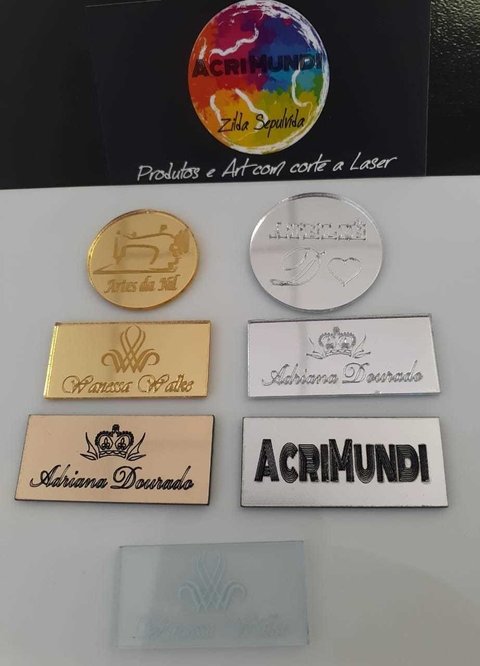 Plaquinhas em Acrilico