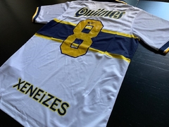 Camiseta RETRO Boca Suplente 1997 Blanca con el 8 en internet