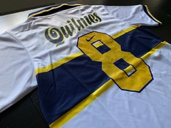 Camiseta RETRO Boca Suplente 1997 Blanca con el 8 - tienda online