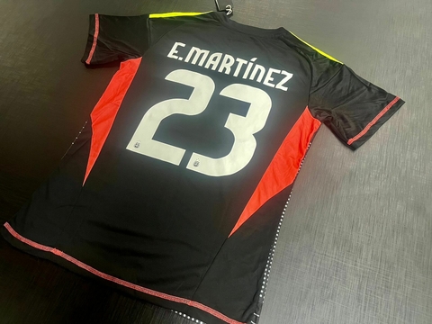 Camiseta Argentina Arquero 2024 AeroRdy Negra Dibu Martinez con parche FWC2022