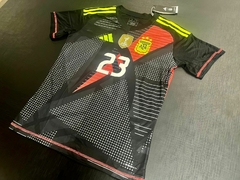 Camiseta Argentina Arquero 2024 AeroRdy Negra Dibu Martinez con parche FWC2022