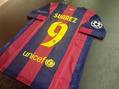 Camiseta RETRO Barcelona Titular 2014/15 Suarez UCL