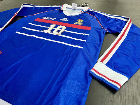 Camiseta RETRO Manga Larga Francia 1998 Titular Zidane 10