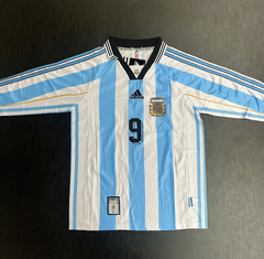 Camiseta RETRO Manga Larga Argentina 1998 Titular Batistuta - comprar online