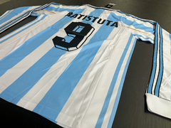 Camiseta RETRO Manga Larga Argentina 1998 Titular Batistuta