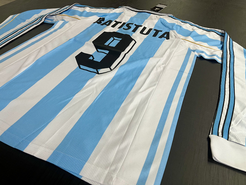 Camiseta RETRO Manga Larga Argentina 1998 Titular Batistuta