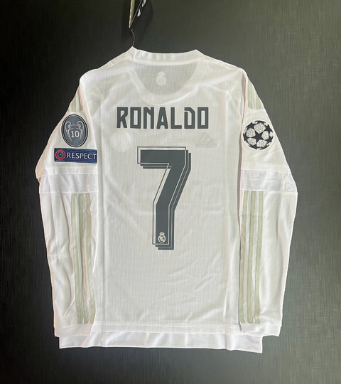 Camiseta RETRO Manga Larga Real Madrid 2015/16 Titular Ronaldo 7
