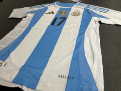 Camiseta Argentina Titular 2024/25 Heatrdy Garnacho 17 - Janisal Deportes