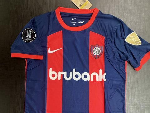 Camiseta San Lorenzo Titular 2024 con parche Libertadores