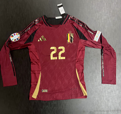 Camiseta Belgica Manga Larga Titular 2024/25 Heatrdy Doku en internet