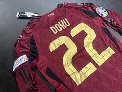 Camiseta Belgica Manga Larga Titular 2024/25 Heatrdy Doku