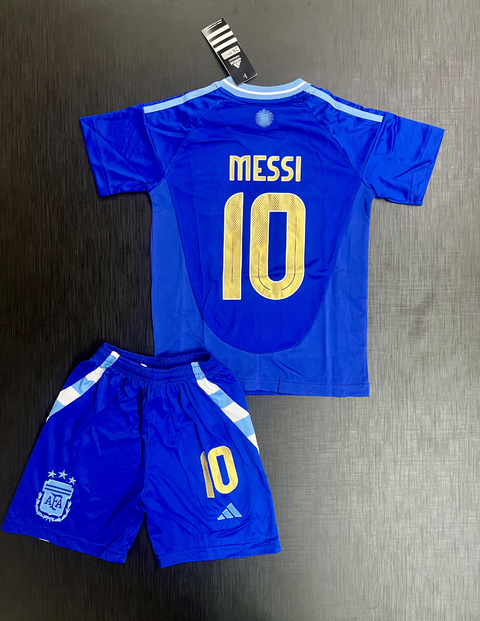 Kit de Niños Argentina Suplente Messi 2024/25 Azul