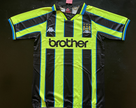 Camiseta RETRO Manchester City Suplente 1998/99 Fluor