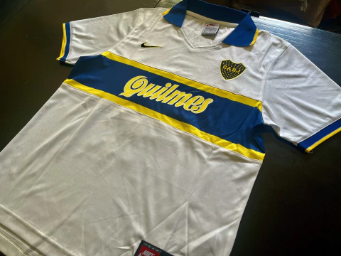 Camiseta RETRO Boca Suplente 1997 Blanca Roman Riquelme