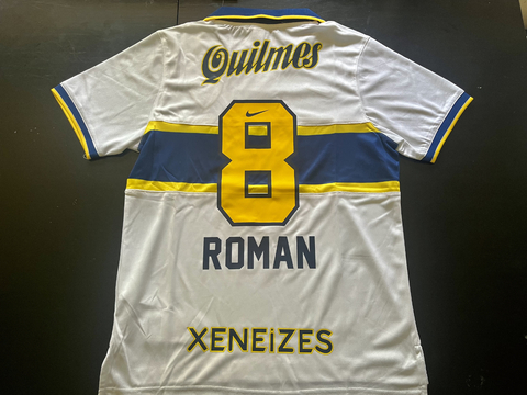 Camiseta RETRO Boca Suplente 1997 Blanca Roman Riquelme