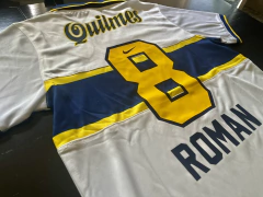 Camiseta RETRO Boca Suplente 1997 Blanca Roman Riquelme - tienda online