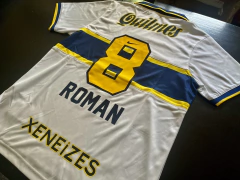 Camiseta RETRO Boca Suplente 1997 Blanca Roman Riquelme
