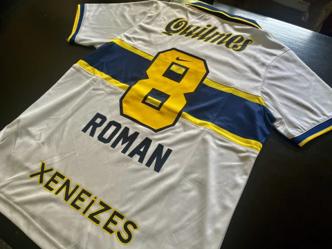 Camiseta RETRO Boca Suplente 1997 Blanca Roman Riquelme
