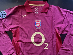 Camiseta RETRO Manga Larga Arsenal Suplente 2005 Bordo Henry - comprar online