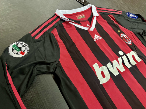 Camiseta RETRO Manga Larga Milan 2009/10 Titular Ronaldinho 80