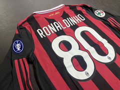 Camiseta RETRO Manga Larga Milan 2009/10 Titular Ronaldinho 80
