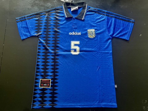Camiseta RETRO Argentina Suplente 1994 Azul Redondo
